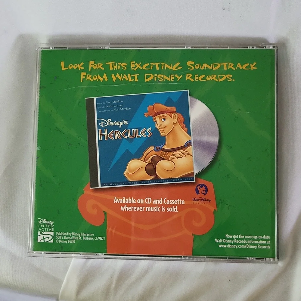 Disneys Animated Storybook Hercules 1997 mac pc game good used condition